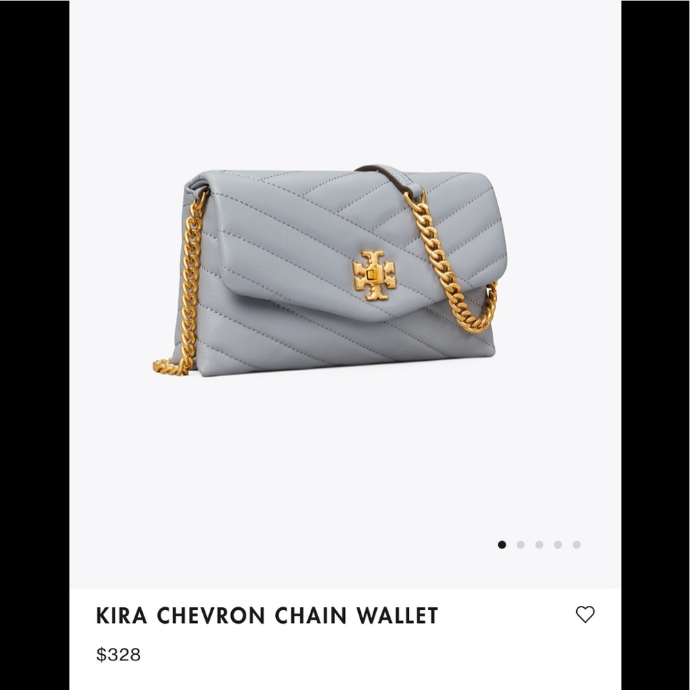 Tori Burch Kira Chevron Chain Wallet